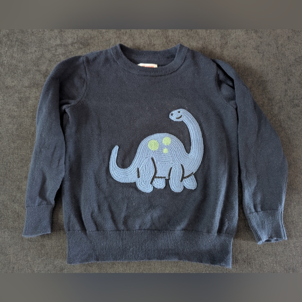 🎉3/$20🎉Joe Fresh Navy Sweater with Dinosaur